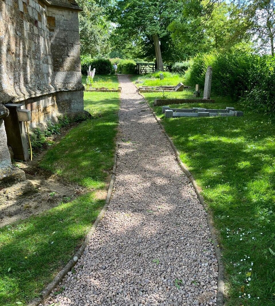 New Church Path – thank you to Phil Cooper & BRM